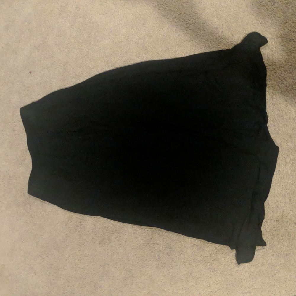 Girls long black skirt size 10-12